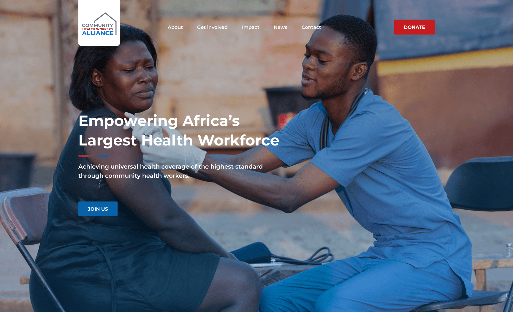 The Community Health Workers Alliance website homepage